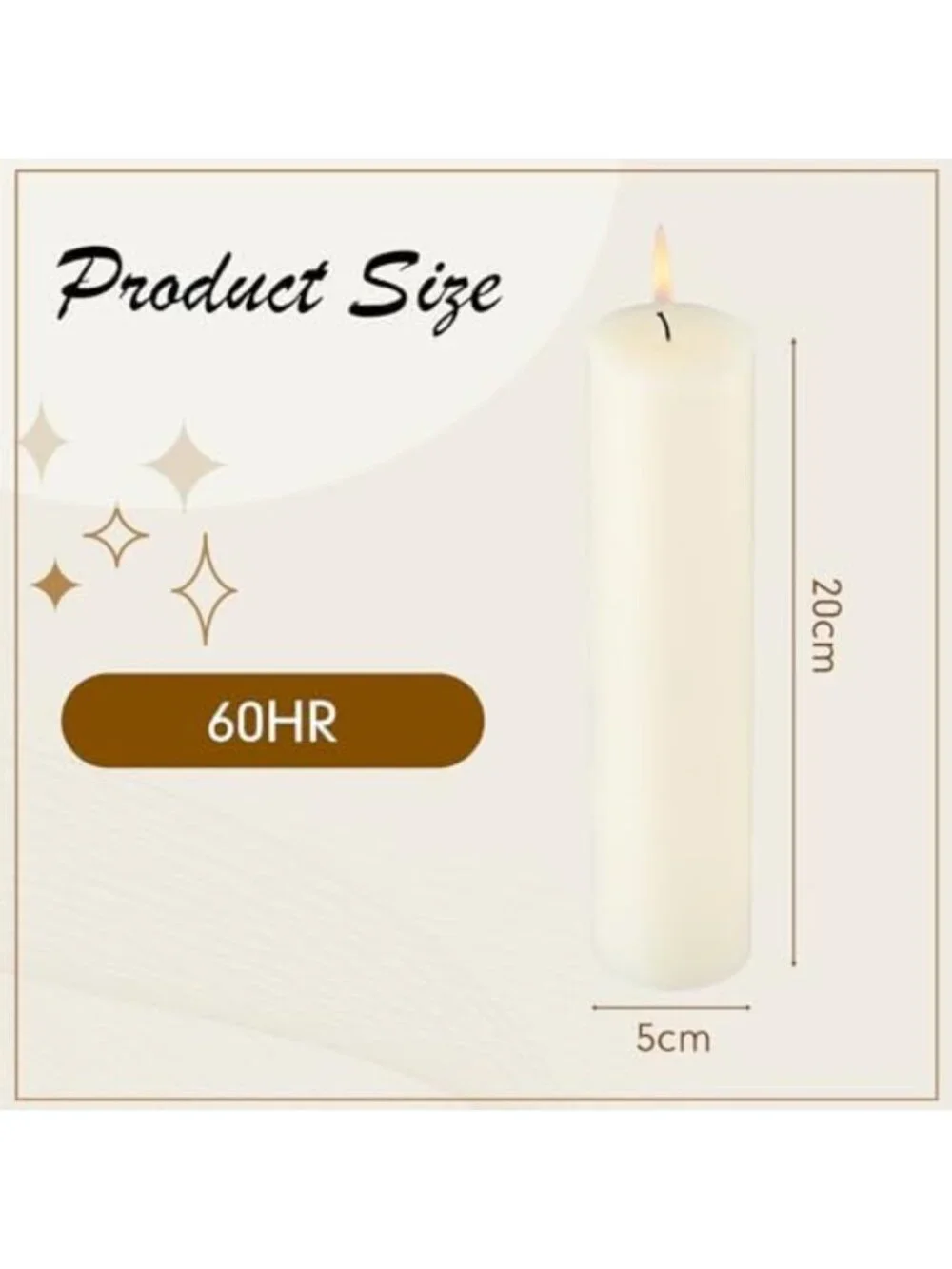 Bulk Unscented Ivory Pillar Candles - 12 Pack, 2x8 Inch Paraffin Wax Decor